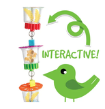 Bainbridge Foraging 3 Cups with Beads Bird Toy