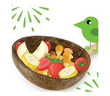 Bainbridge Naturals Bird Bowl with Stand 26 x 13cm