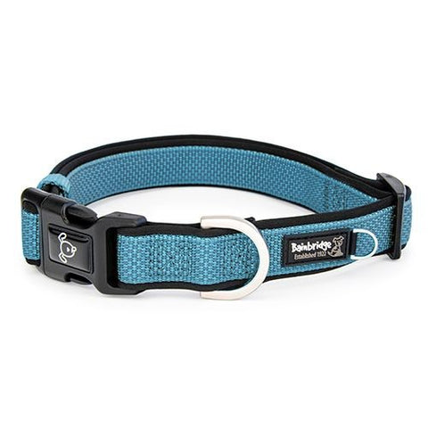 Bainbridge Premium Dog Collar with Neoprene Blue