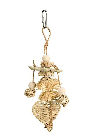 Bainbridge Bird Toy  Naturals Heart Charm