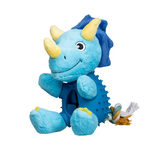 Bainbridge Truddi the Triceratops Treat-a-Saurus Dog Toy