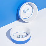 Gummi Pet Ceramic Bowl Blue