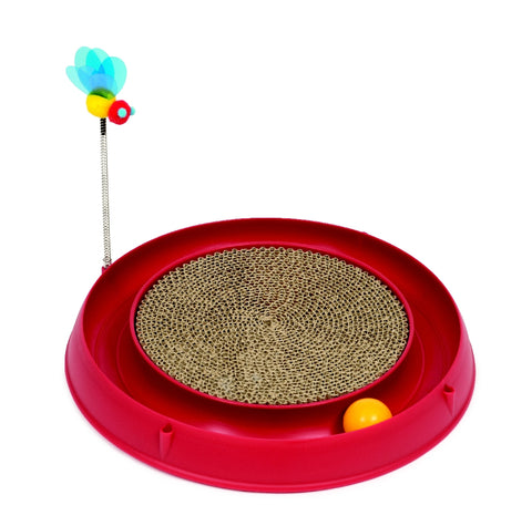 Catit Play 3 in 1 Circuit Ball Toy with Scratch Pad