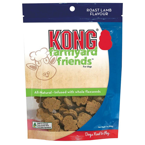Kong Farmyard Friends Lamb Flavour Dog Treats 200g
