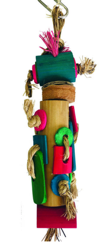 Feathered Friends Pinata Braided Bamboo Tower Bird Toys