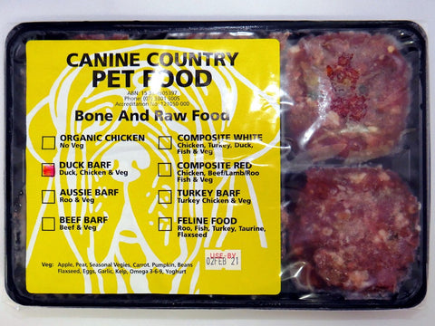 Canine Country Duck Barf Tray 1kg