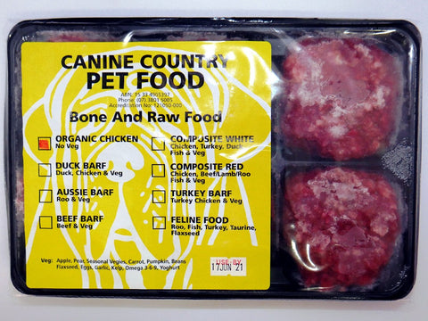 Canine Country Organic Chicken Mince Tray 1kg