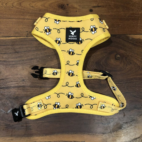 Soapy Moose Dog Harness Busy Bees