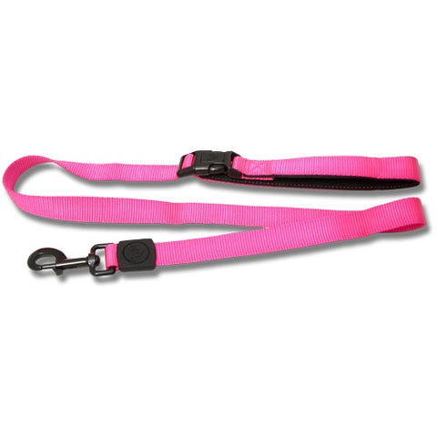 Bainbridge Premium Nylon Dog Lead with Tether Handle 25mm x 120cm Pink