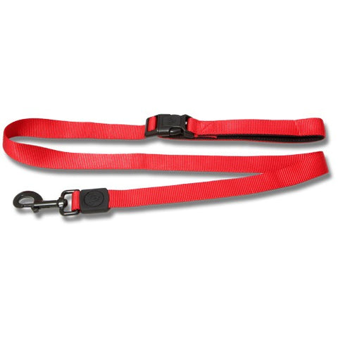Bainbridge Premium Nylon Dog Lead with Tether Handle 25mm x 120cm Red
