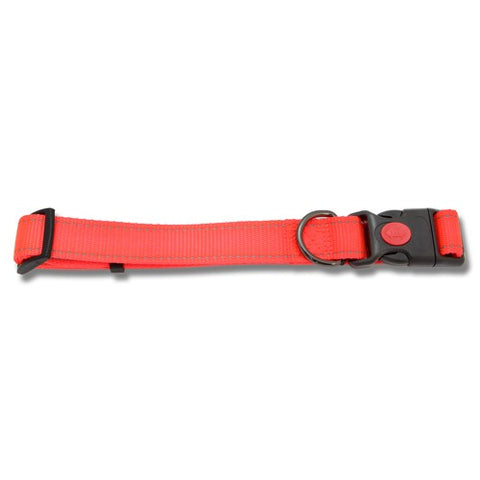 Bainbridge Reflective Adjustable Dog Collar Orange