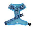 Soapy Moose Blueberries Neoprene Adjustable Neck & Waist Dog Harness