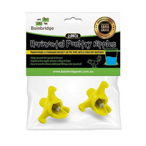 Bainbridge Horizontal Poultry Nipples 2 Pack
