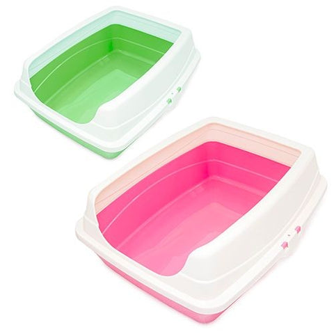 Bainbridge Cat Litter Tray With Rim - Rectangular