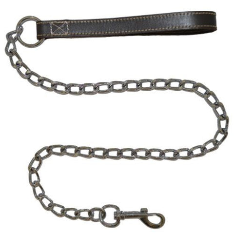 Bainbridge Chain Lead With Leather Handle