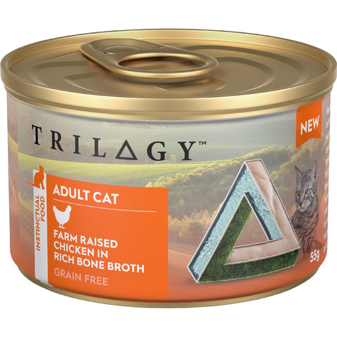 Trilogy Chicken in Rich Bone Broth Grain Free Adult Wet Cat Food Can 85g