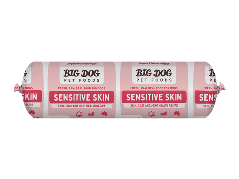 Big Dog Sensitive Skin Raw Dog Food Roll 2kg