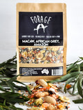 Forage Macaw, African Grey, Amazon Mix