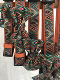 Soapy Moose Adjustable Collar with Bow Tie Morrocan Sunrise