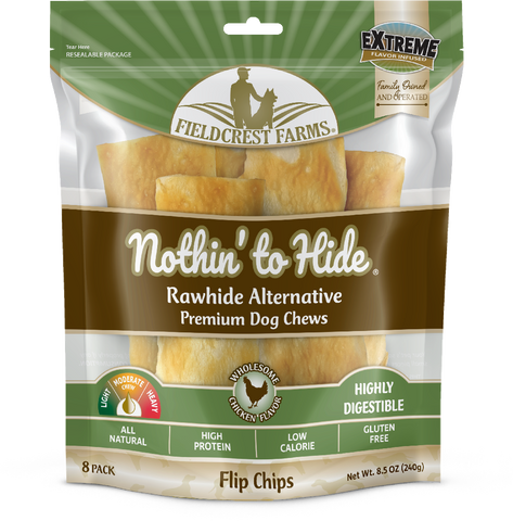 Nothin to Hide - Flip Chip Chicken Premium Dog Chews 15cm 8 Pack