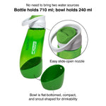 Kurgo Gourd H2O Bottle & Bowl - Barn Red