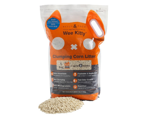 Rufus & Coco Wee Kitty Corn Clumping Litter