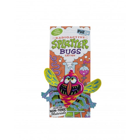 Fuzzy Splatterbug Cat Toy Zinger