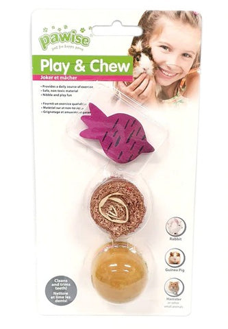 Pawise Wood And Pretty Toys 3 Piece