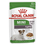 Royal Canin Mini Adult Ageing 12+ Wet Dog Pouch Box 12 x 85g