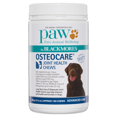 Paw Osteocare Dog Joint Support Chew 100 Chews - 500g