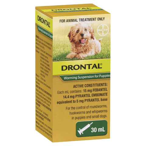 Bayer Drontal Worming Suspension Syrup for Puppies 30ml