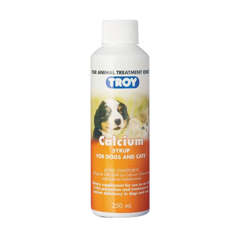 Troy Calcium Syrup for Dogs & Cats 250ml