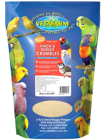 Vetafarm Finch & Budgie Crumble 2kg