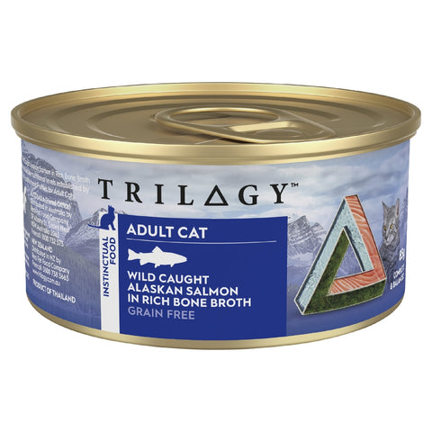 Trilogy Alaskan Salmon in Bone Broth Wet Cat Food Can 85g