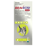 Bravecto Plus Spot On Cat Flea, Tick & Worming 1.2-2.8kg Green