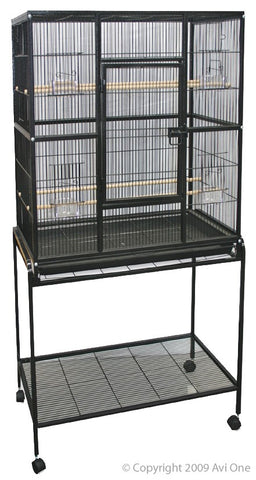Avi One Cage 604 Square Black 82 X 46 X 152cm