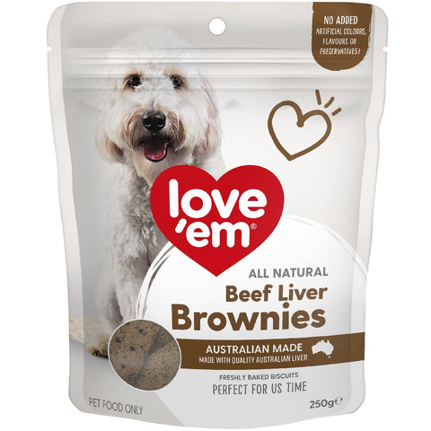 Love em Beef Liver Brownie 200g
