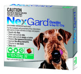 Nexgard Dog Flea & Tick Dog 10.1-25kg Green