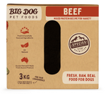 Big Dog Beef Raw Diet Dog Food 3kg
