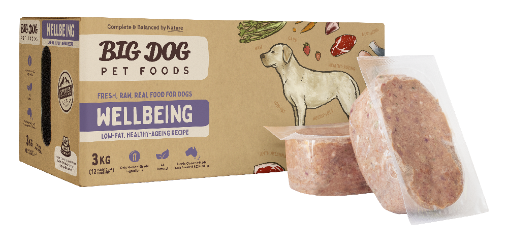 Big Dog Wellbeing Raw Diet Dog Food 3kg Uncle Tom s Pet Poultry