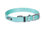 Kazoo Classic Nylon Dog Buckle Collar Aqua