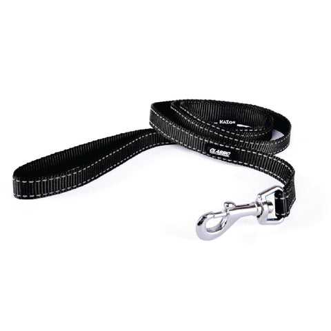 Kazoo Classic Nylon Dog Lead Black