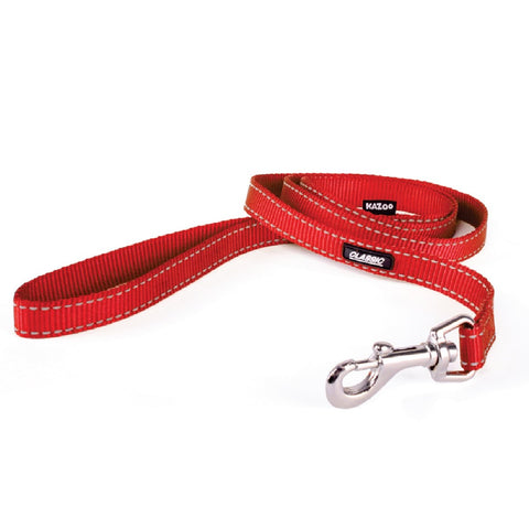 Kazoo Classic Nylon Dog Lead Red