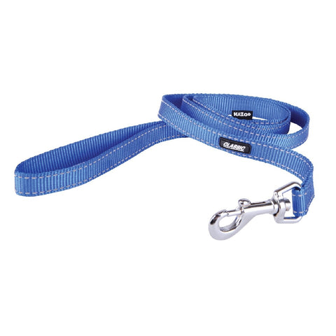 Kazoo Classic Nylon Dog Lead Blue