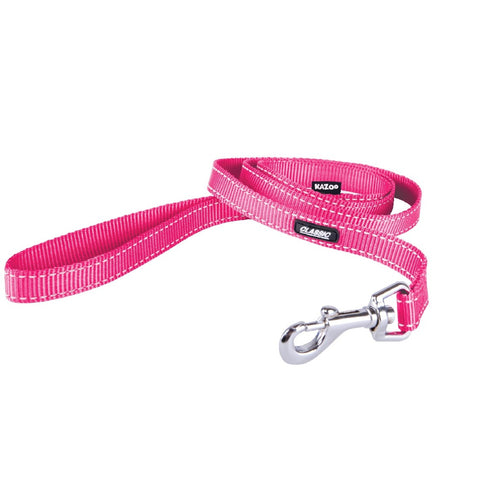 Kazoo Classic Nylon Dog Lead Pink