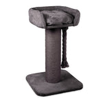 Kazoo High Bed Scratch Post with Rope Charcoal