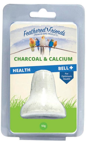 Feathered Friends Charcoal & Calcium Helth Bell 50g
