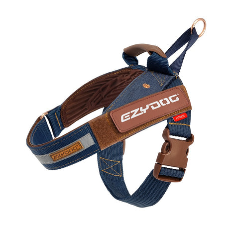 EzyDog Express Dog Harness Denim