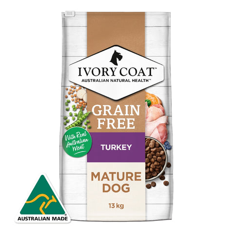 Ivory Coat Adult Senior Turkey Grain Free Dry Dog Food