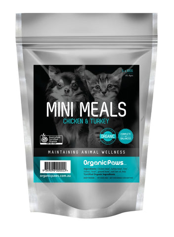 Organic Paws Chicken & Turkey Mini Meals 500g